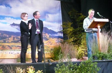 Levy Oration 2012 - Pat Garden, NZGA President Jacqueline Rowarth and VP Warwick Lissaman